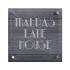 Ridged Slate House Sign with acrylic front panel 40 x 40cm - 3 lines of text