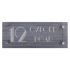 Ridged Slate Address Plate with acrylic front panel - 50 x 20cm 