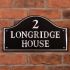 Aluminium Bridge House Sign - 44.5 x 25cm