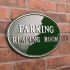 Aluminium Oval House Sign - 40.5 x 28cm