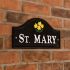 Black Aluminium Bridge House Sign - 36 x 19cm