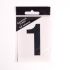 6.5cm Black Self Adhesive Vinyl Numbers 0 - 9