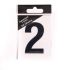 6.5cm Black Self Adhesive Vinyl Numbers 0 - 9