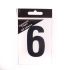 6.5cm Black Self Adhesive Vinyl Numbers 0 - 9