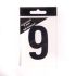 6.5cm Black Self Adhesive Vinyl Numbers 0 - 9