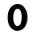 6cm Black Iron Door Numbers 0 - 9