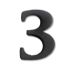 6cm Black Iron Door Numbers 0 - 9