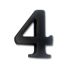 6cm Black Iron Door Numbers 0 - 9