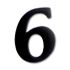 6cm Black Iron Door Numbers 0 - 9