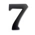 6cm Black Iron Door Numbers 0 - 9