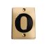 Brass 7.5cm Engraved Numbers 0 - 9