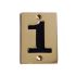 Brass 7.5cm Engraved Numbers 0 - 9