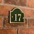 Bridge Brass House Number - 14 x 11.5cm