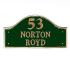 Brass Bridge House Sign - 36 x 19cm