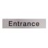 Entrance Metal Effect PVC Sign