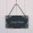 Slate Hanging Sign - Carpe Diem