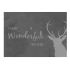 Natural Slate cheeseboard with Christmas message