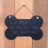 Large Bone Slate hanging sign - 