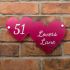 Glitter Double Heart House Sign