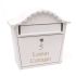 White Personalised Letterbox - London