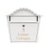 White Personalised Letterbox - London