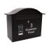 Black Personalised Letterbox - Dublin