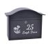 Black Personalised Letterbox - Dublin