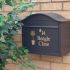 Black Personalised Letterbox - Dublin