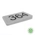 EcoStone Environmentally Friendly 3 digit House Number - right hand wedge - UWN3R