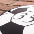 Round Rustic Slate House Number with Football Image