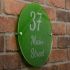 Glitter Round House Nameplate