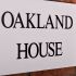 Granite House Sign 35.5 x 20cm 2 Line with sandblasted and painted background