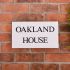 Granite House Sign 35.5 x 20cm 2 Line with sandblasted and painted background