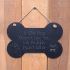 Large Bone Slate hanging sign - 