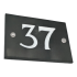 Slate House Number V-carved With White Infill Numbers 1 to 99