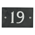 Slate House Number V-carved With White Infill Numbers 1 to 99