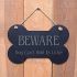 Large Bone Slate hanging sign - 