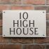 Limestone House Sign - 40.5 x 25.5cm