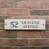 Limestone Address Sign - 40.5 x 10cm