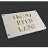 3 Line Limestone House Sign - 30.5 x 20cm