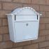 White Personalised Letterbox - London