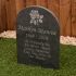 Gravestone - large slate memorial with motif