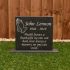 Headstone on plinth - large with personalised photograph