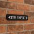 Black Aluminium Rectangle House Sign - 30.5 x 6.5cm 