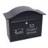 Black Personalised Letterbox - Dublin