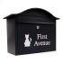 Black Personalised Letterbox - Dublin