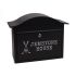 Black Personalised Letterbox - Dublin