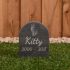 Pet Gravestone with PHOTO | 19 x 11cm | smooth grey slate