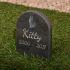 Pet Gravestone with PHOTO | 19 x 11cm | smooth grey slate