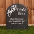 Pet Gravestone with motif | 41 x 27cm | smooth grey slate